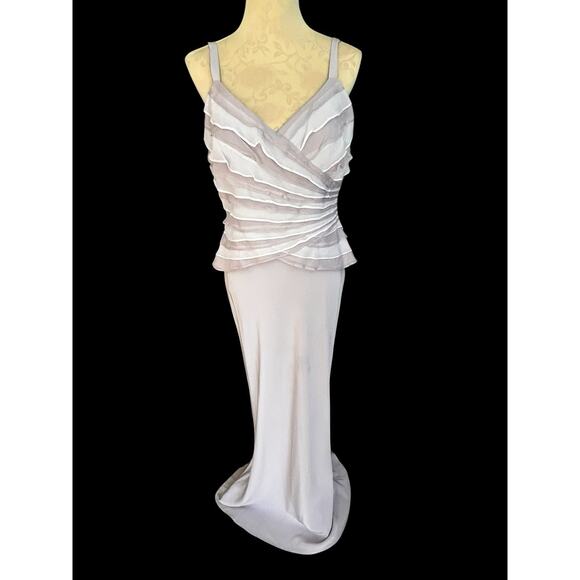 Montage by Mon Cheri Mother of Bride Lavender Dress & Jacket Pleated Front 12 - Picture 8 of 16